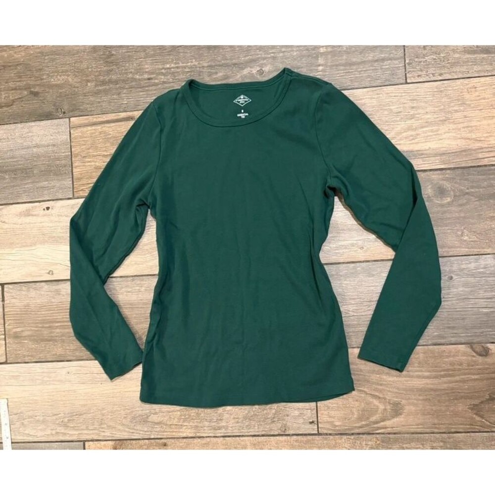 St Johns Bay 100% cotton Essential Tee Long Sleeve Size S